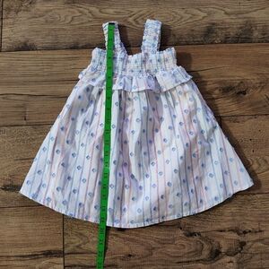 Cat & Jack White Girls Dress with Pink and Blue Accents